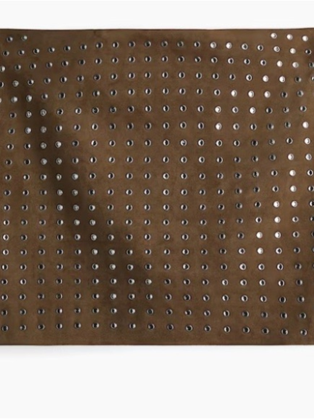 H&M Brown Mini Skirt with Silver Stud Detail